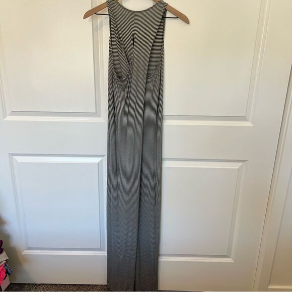 Eddie Bauer sleeveless striped maxi dress in Green / White | Size S - Picture 4 of 7